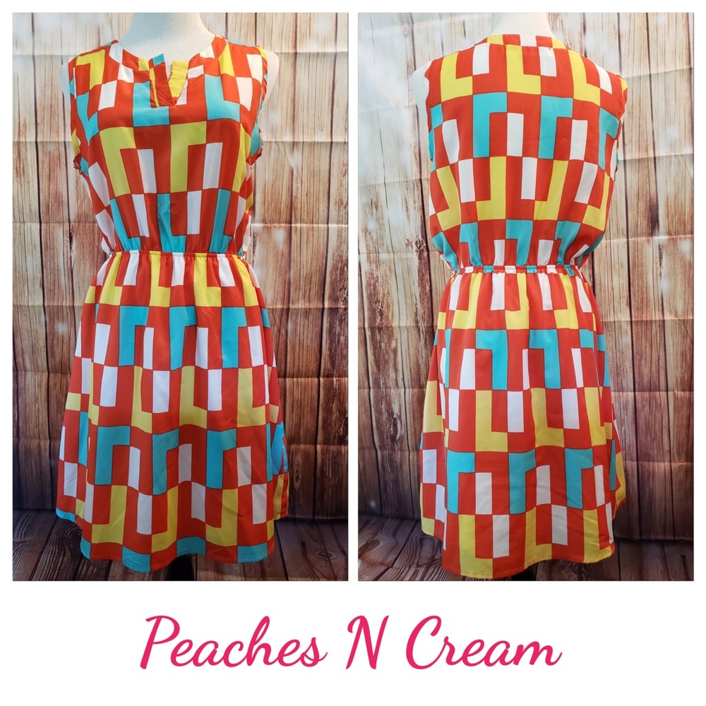 Peaches N Cream Gathered Mini Dress